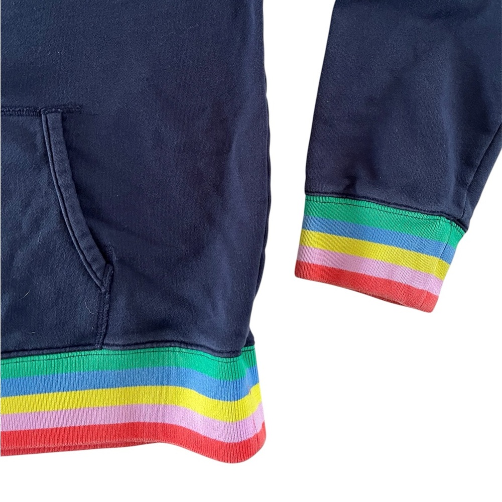 J Crew Striped rib hoodie in original cotton terry - Picture 5 of 6
